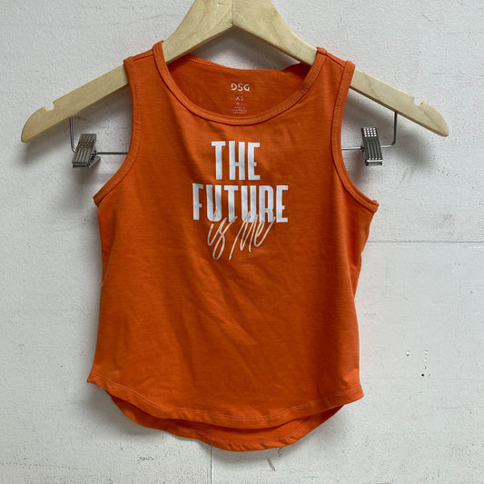 DSG Girl's Performance Relaxed Graphic Tank Sweet Persimmon Future DAG11103SD