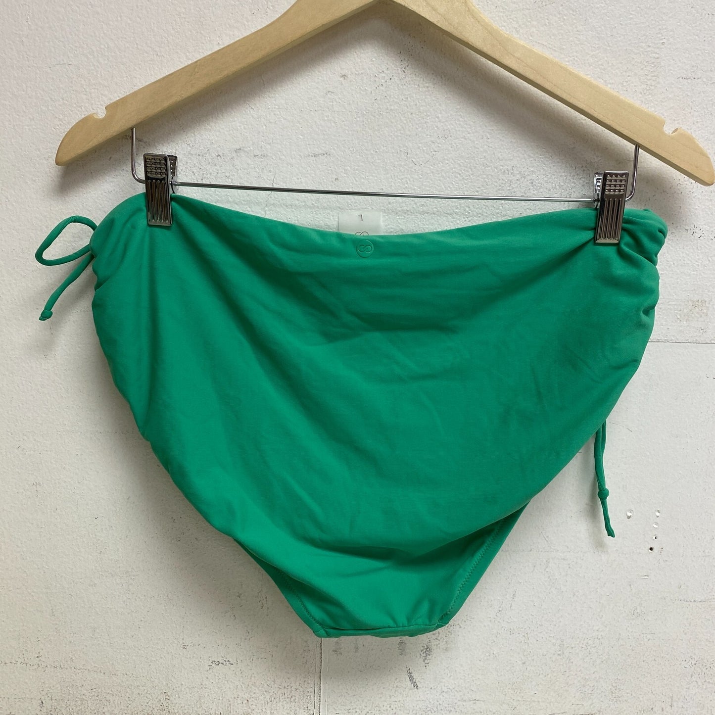 CALIA Women's Ruched Side High Raised Bottom Green Glow WSA23402