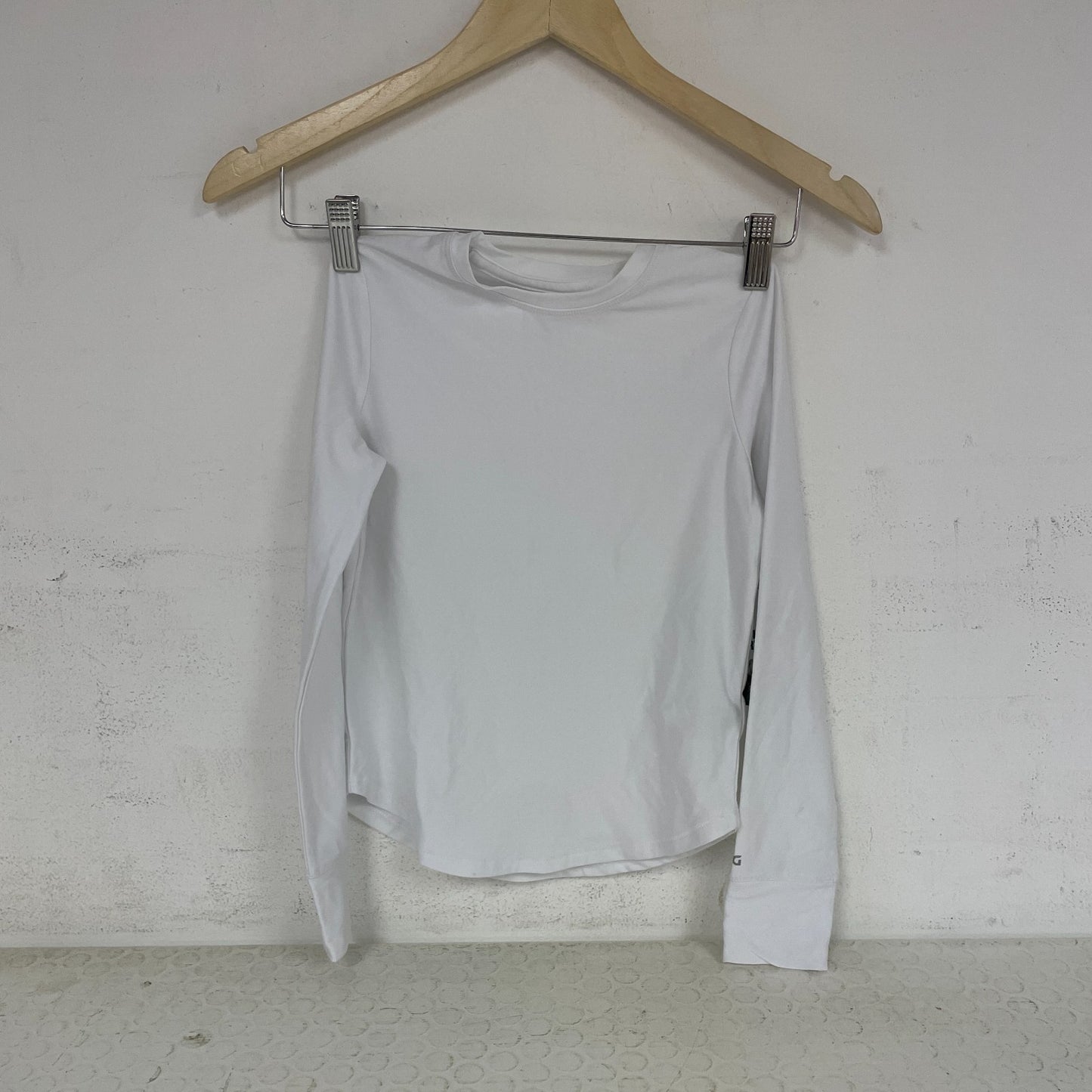 DSG Girls 365 Long Sleeve Tee White Soft Cotton Activewear Top DAG22109