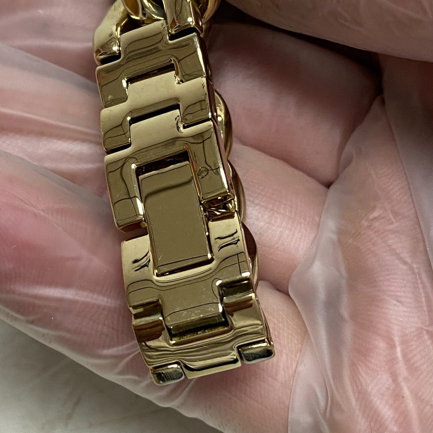 Armitron Women's Genuine Crystal Accented Chain Bracelet Watch, 75/5822GP