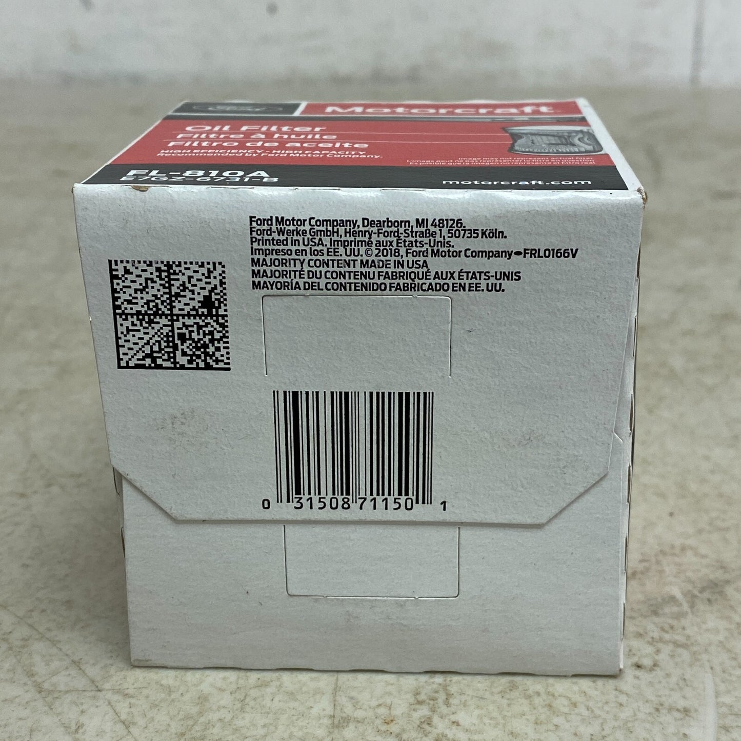 Ford Motorcraft High Quality Oil Filter FL-810A , E7GZ-6731-B New!