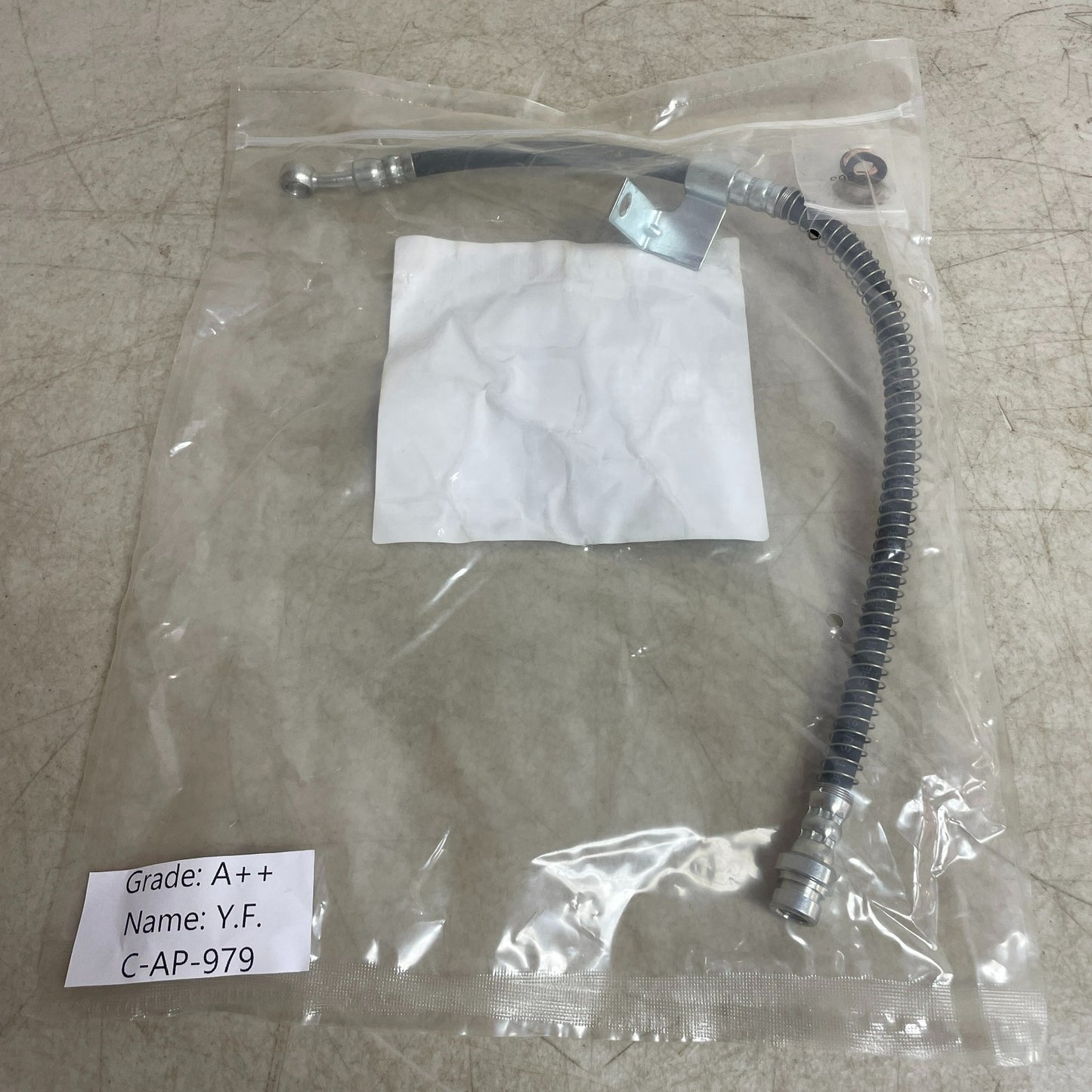 Carquest Wearever Premium Brake Hose Assembly Banjo Ends Black Rubber BHA139077