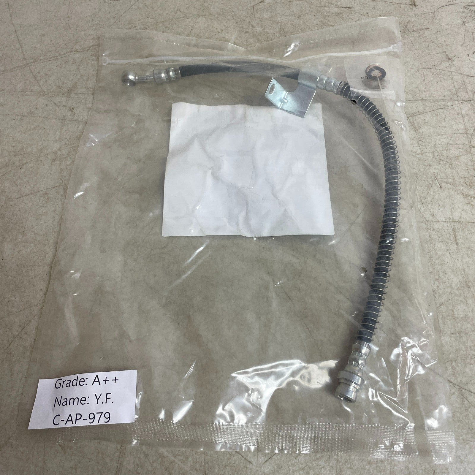 Carquest Wearever Premium Brake Hose Assembly Banjo Ends Black Rubber BHA139077