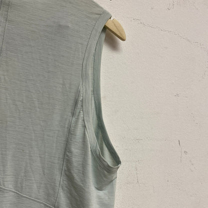 Calia Womens Split Back Muscle Tank Calming Green Sleeveless Solid WAX11223