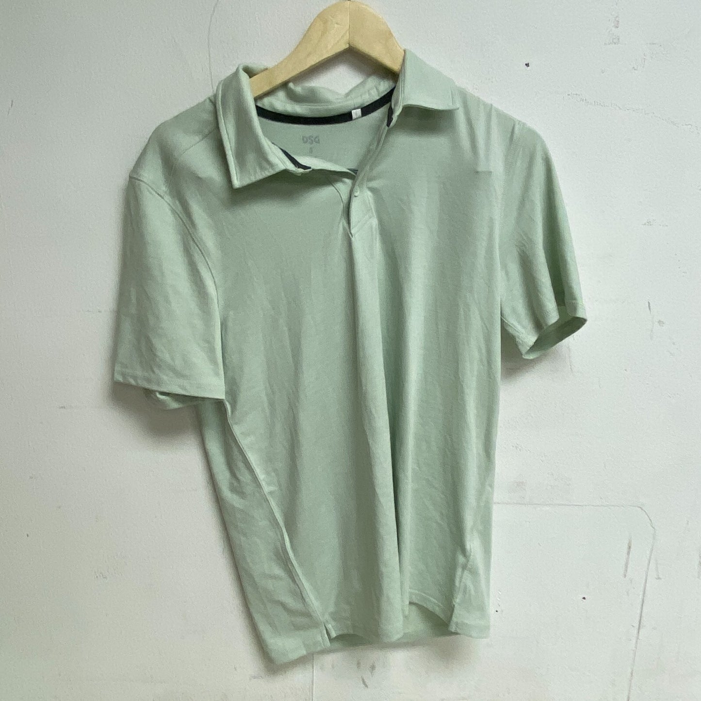 DSG Men's 365 Relaxed Fit Short Sleeve Polo Mint/ Pure White Shirt DAM13112