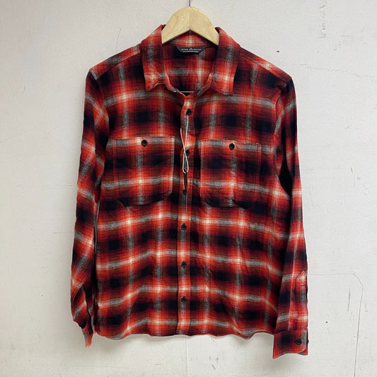 Alpine Design Men's AD M Brushed Flannel Long Sleeves Red Hickory Plaid ADM23300