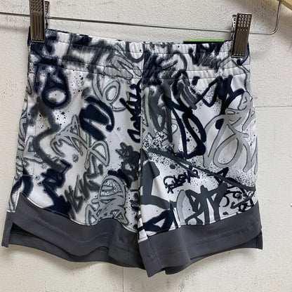 DSG Boys' Knit Training Shorts Athletic Fit Multi Tagger Pure White DAB13103PRT