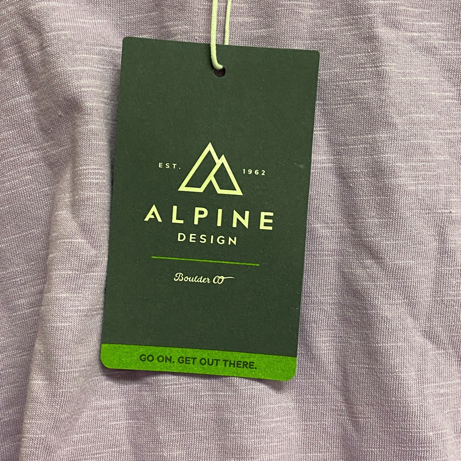 Alpine Design Men's Daytime Slub Short Sleeve T-Shirt Muted Amethyst ADM13104
