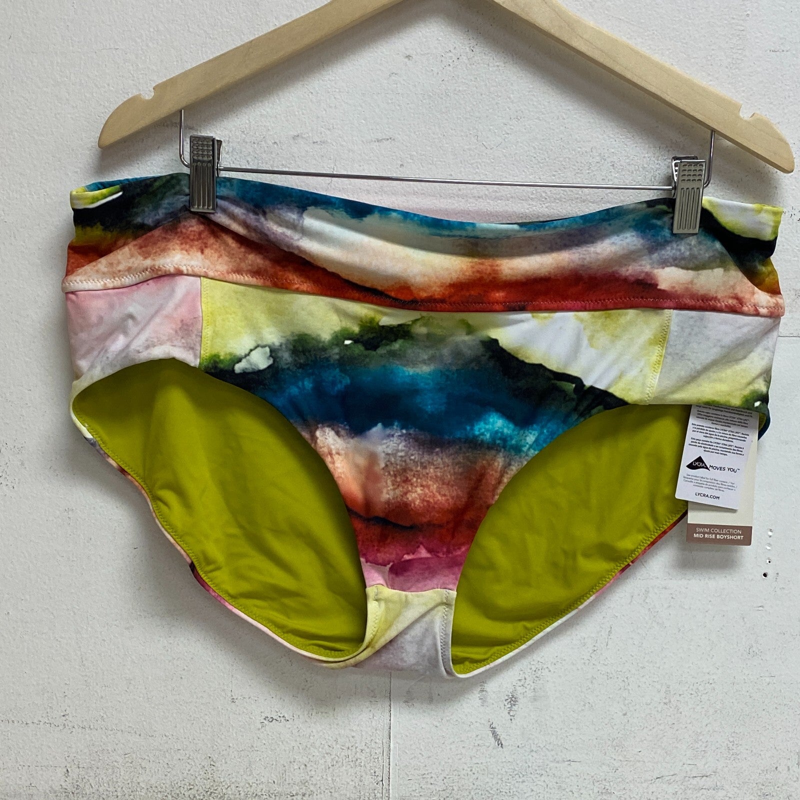 CALIA Women's Swim Bottom Floral  Water Color Multi WSA21502PRTX