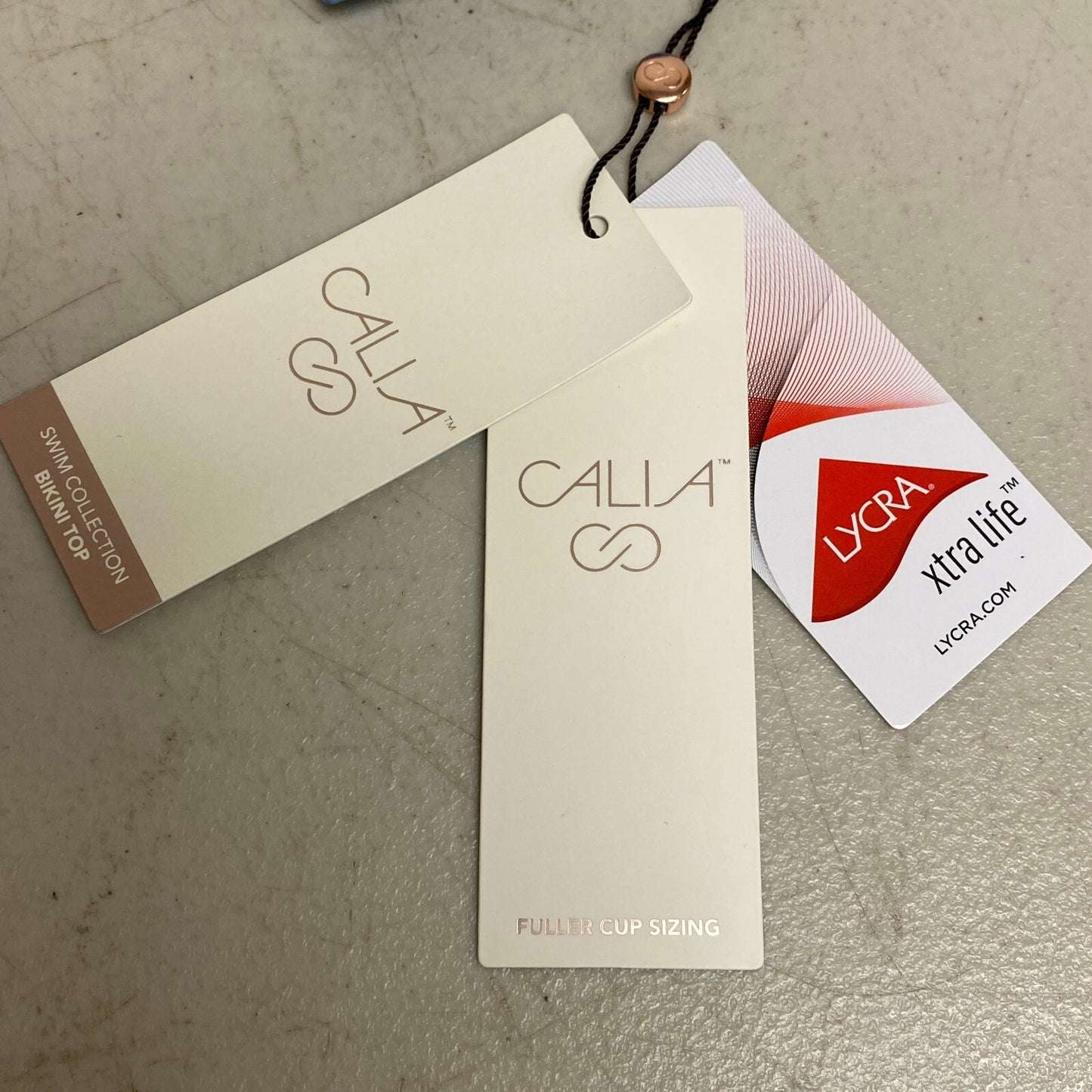 Calia Ruched Front Cross Back Top Floral Flourish Blue Bikini Top WSA22202PRT