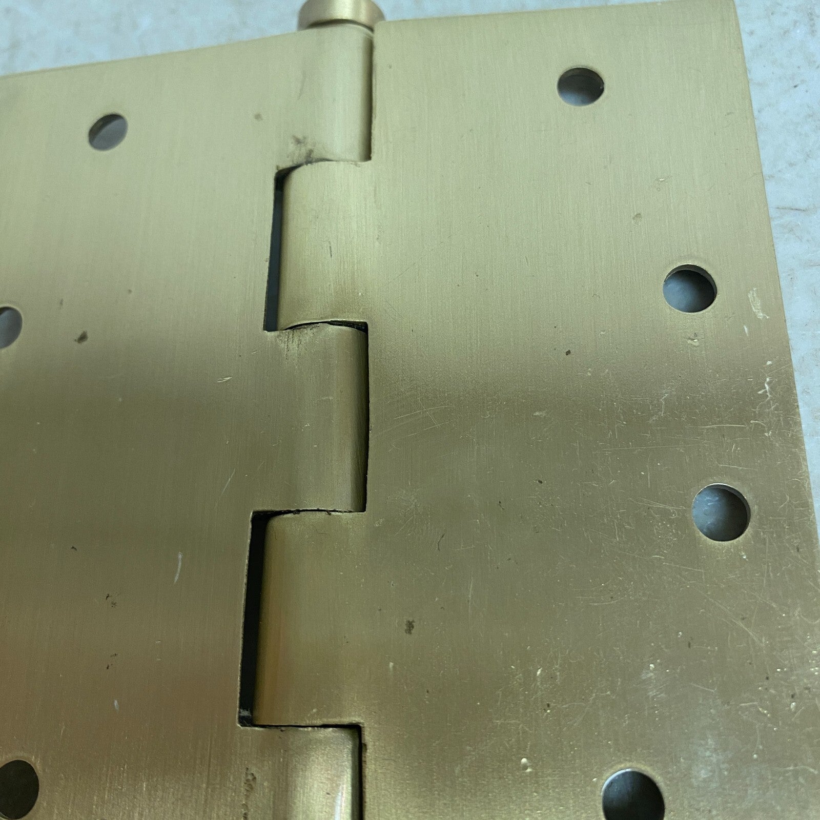 Signature Hardware 4" Solid Brass Mortise Door Hinge - Satin Brass