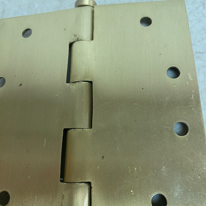 Signature Hardware 4" Solid Brass Mortise Door Hinge - Satin Brass