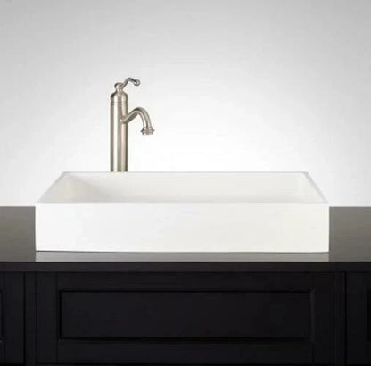 Signature Hardware Cosima 24″ Matte White Solid Surface Vessel Sink SH300406