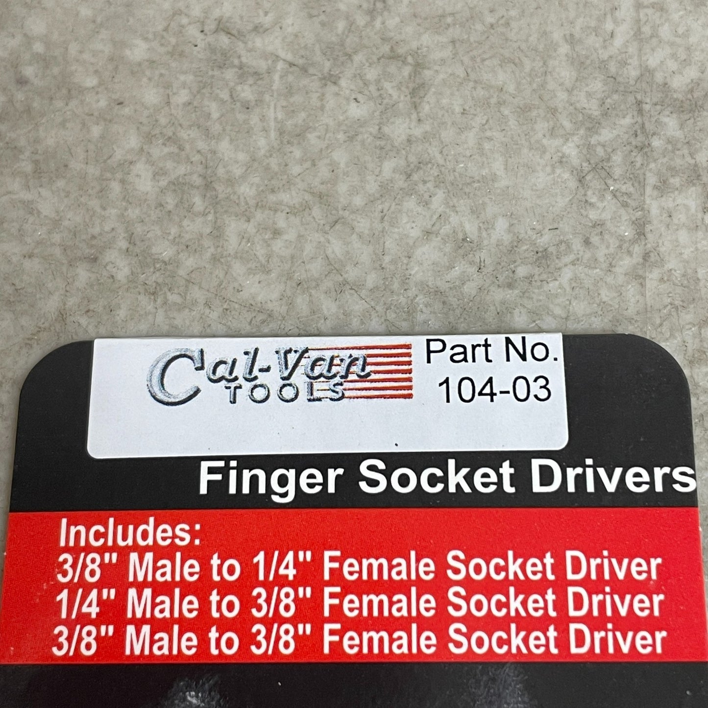 Cal-Van 104-03 Tools Finger Socket Driver Single Pack