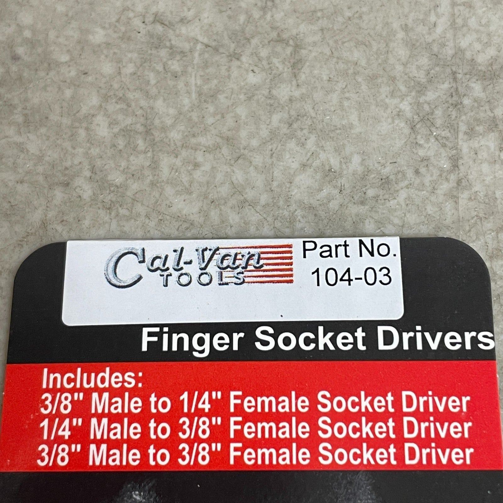 Cal-Van 104-03 Tools Finger Socket Driver Single Pack
