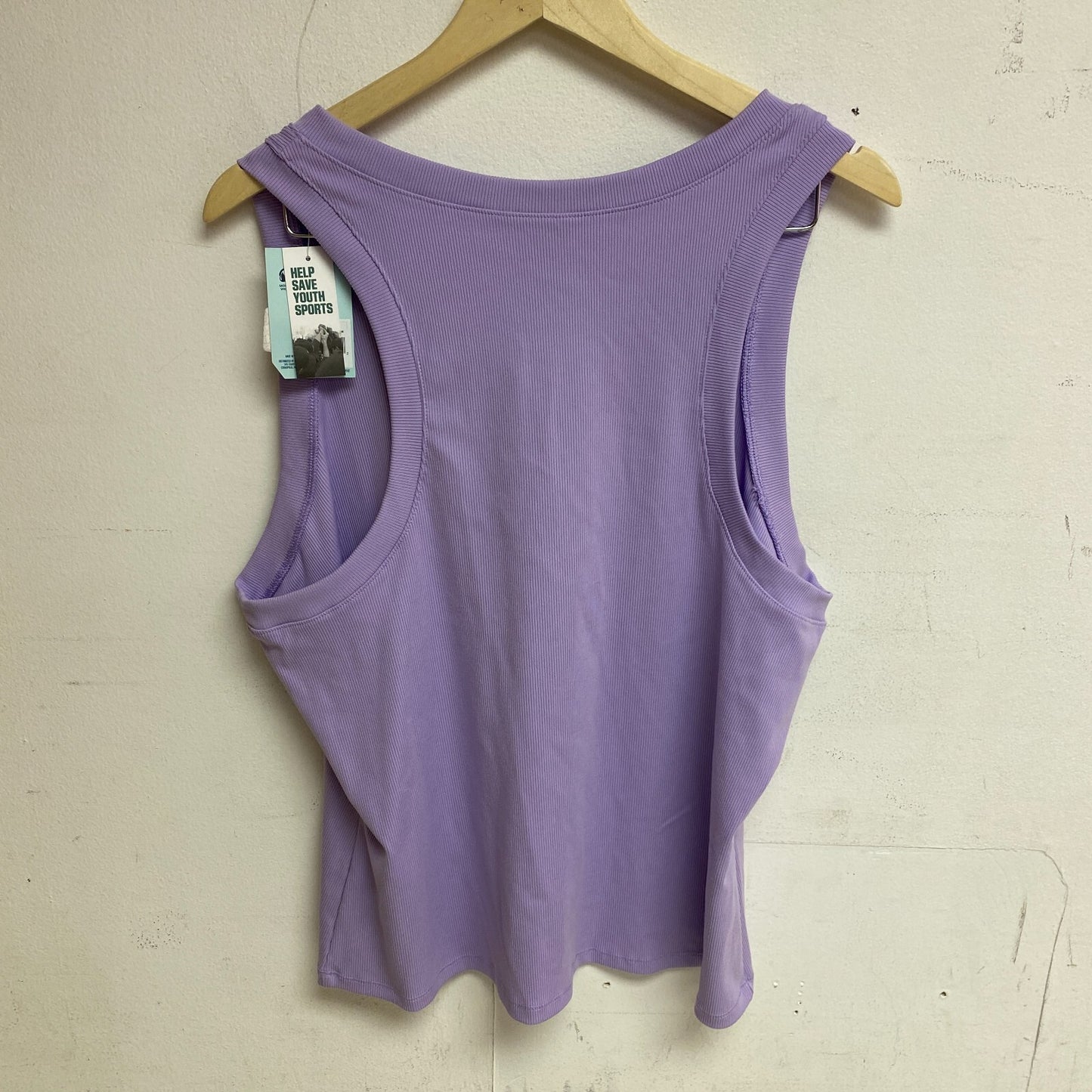 DSG Women's Performance Rib V-Neck Striped Tank Top Digital Lavender DAW22103