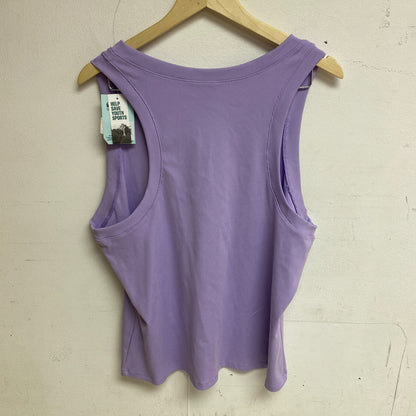 DSG Women's Performance Rib V-Neck Striped Tank Top Digital Lavender DAW22103