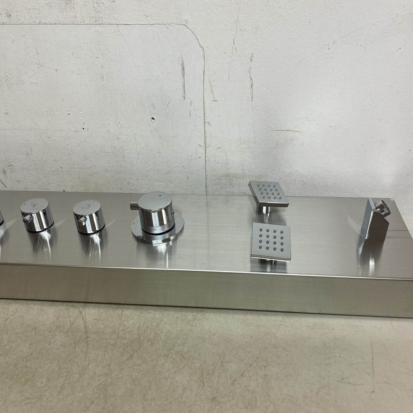 Signature Hardware Shelton Thermostatic Stainless Steel Shower Panel SH441116