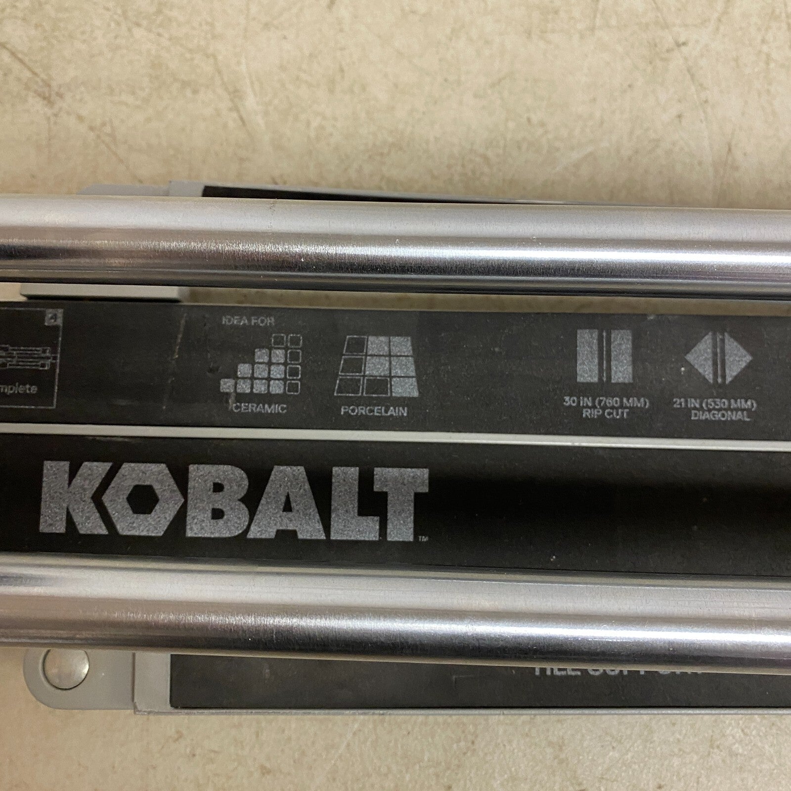 Kobalt 30 inch Tile Cutter 7/8 Cutting Wheel Up to 1/2 inch Thickness