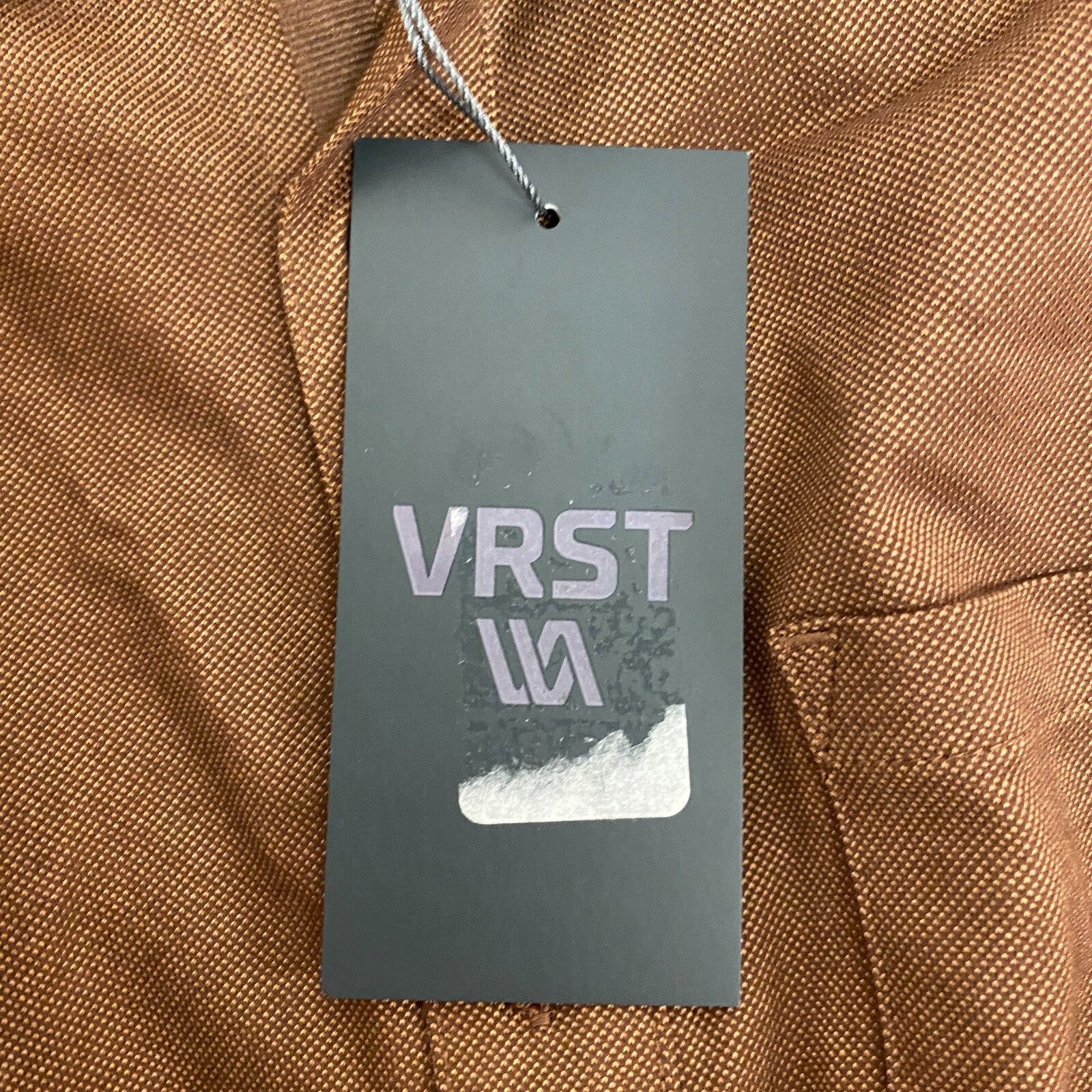 VRST Men's Long Sleeve Button Down Collared Shirt Earth Brown Heather MAX200332