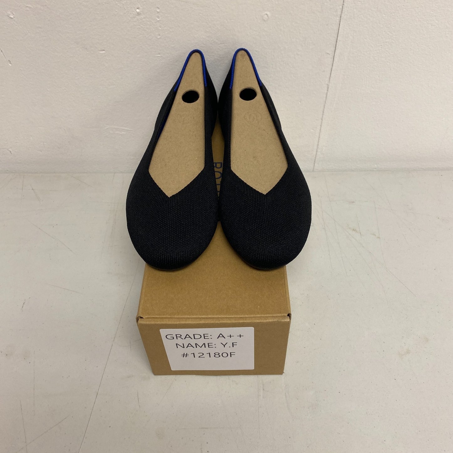 Rothy’s The Flat Round-Toe Ballet Flat Black Solid 001‑112 Size 9