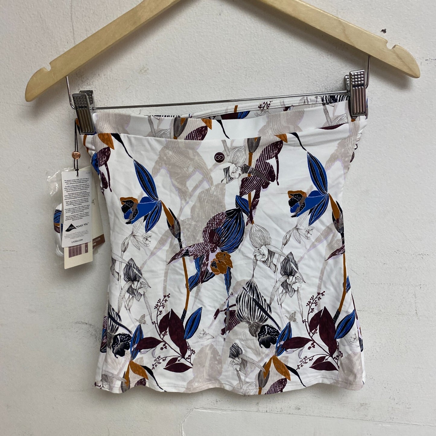 Calia Women's Bikini Top Bandeau Tankini Island Botanical Multi WSA23304PRT