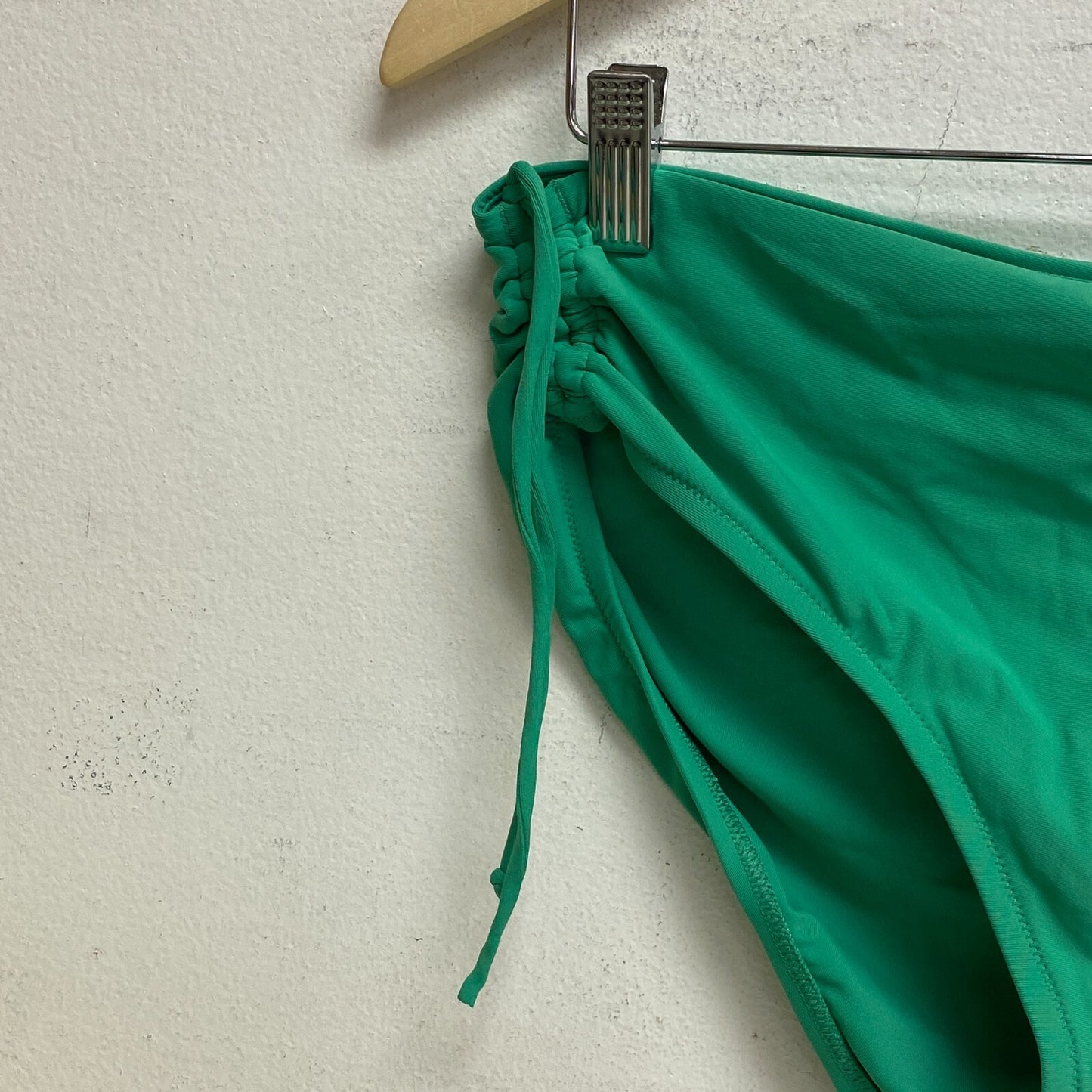 CALIA Women's Ruched Side High Raised Bottom Green Glow WSA23402