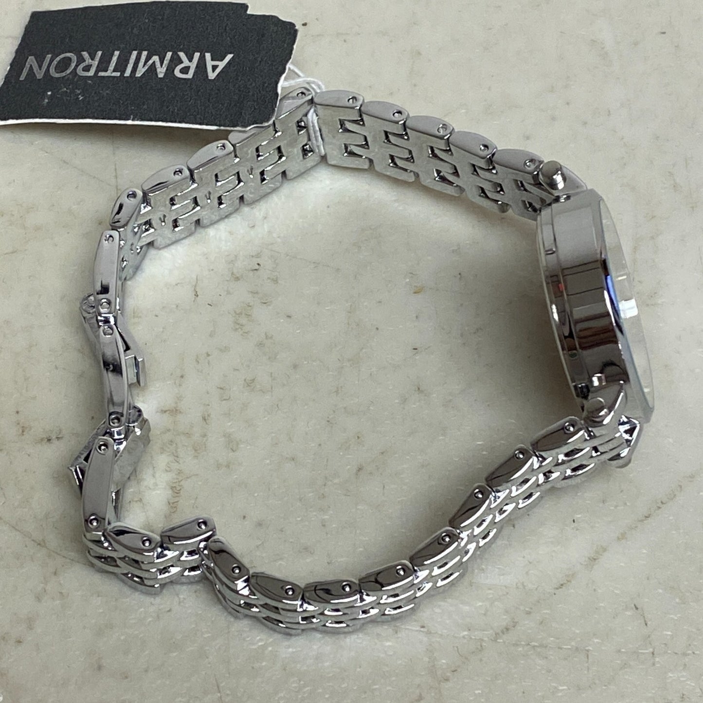 Armitron Women's Genuine Crystal Accented Two-Tone Bracelet Watch 75/5704SV