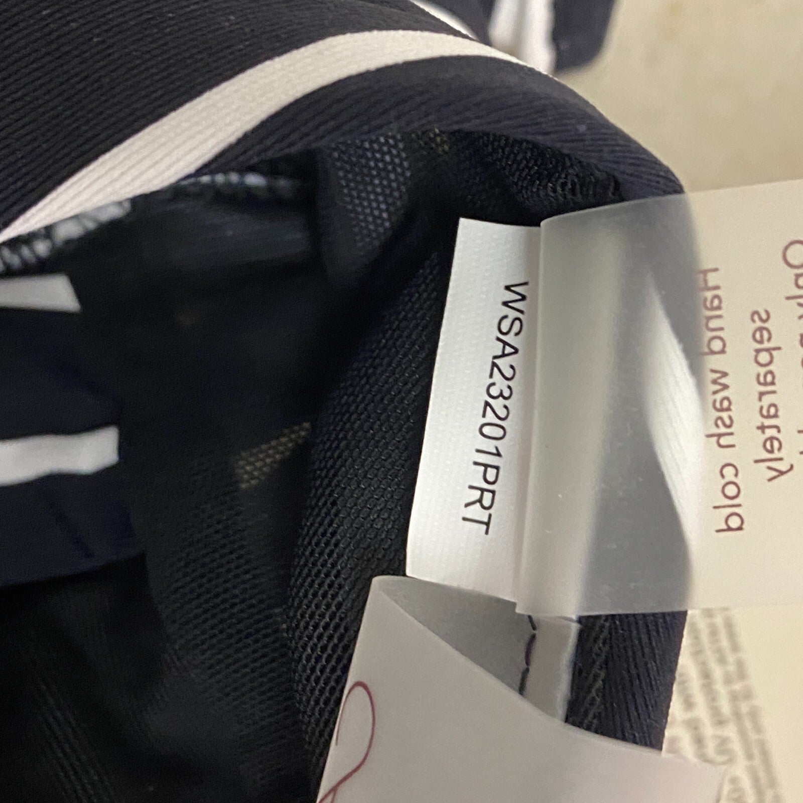 Calia Womens Triangle Strappy Tie Back Bikini Top Stripe Black/White WSA23201PRT