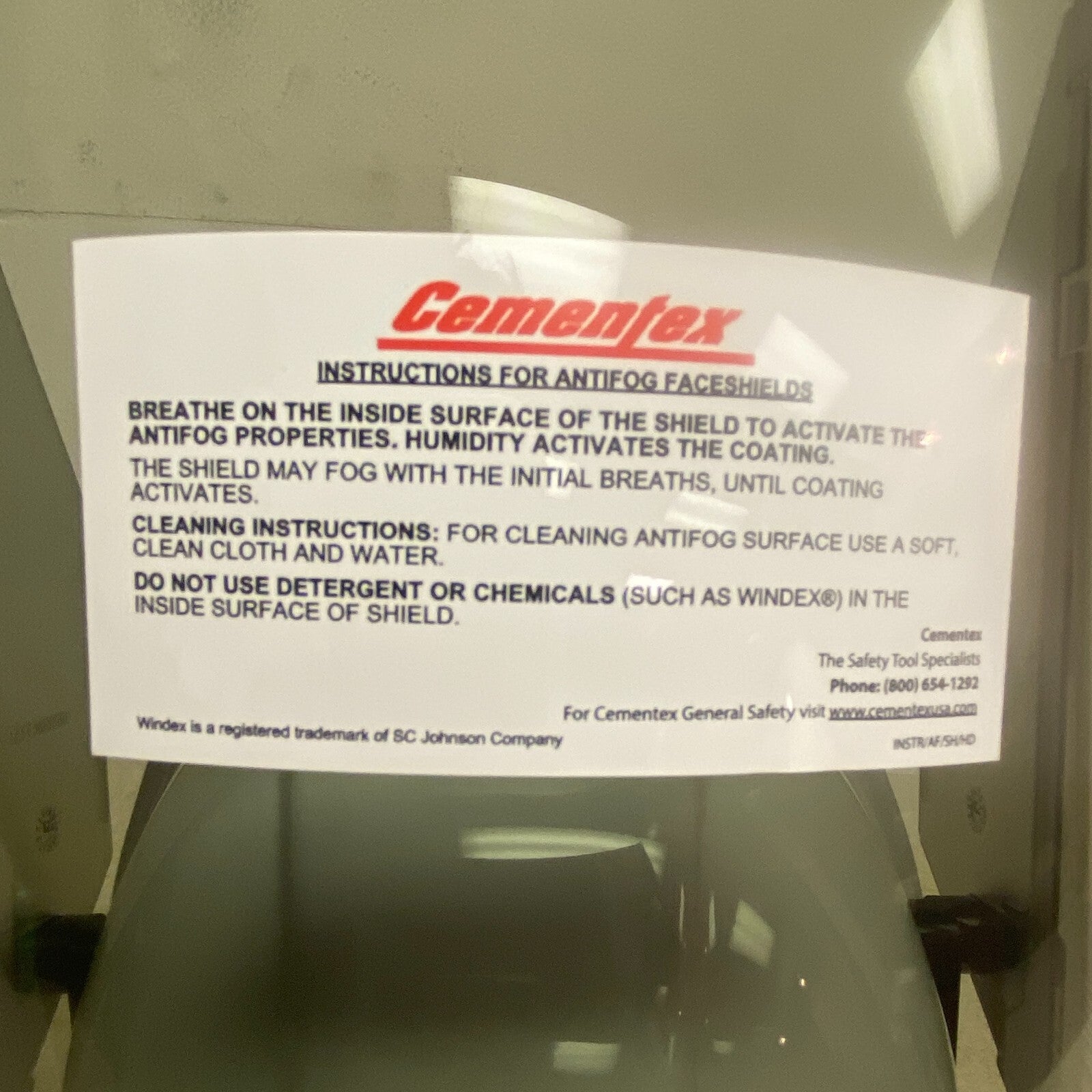 Cementex Hard Cap Polycarbonate Shell Model HC-6A