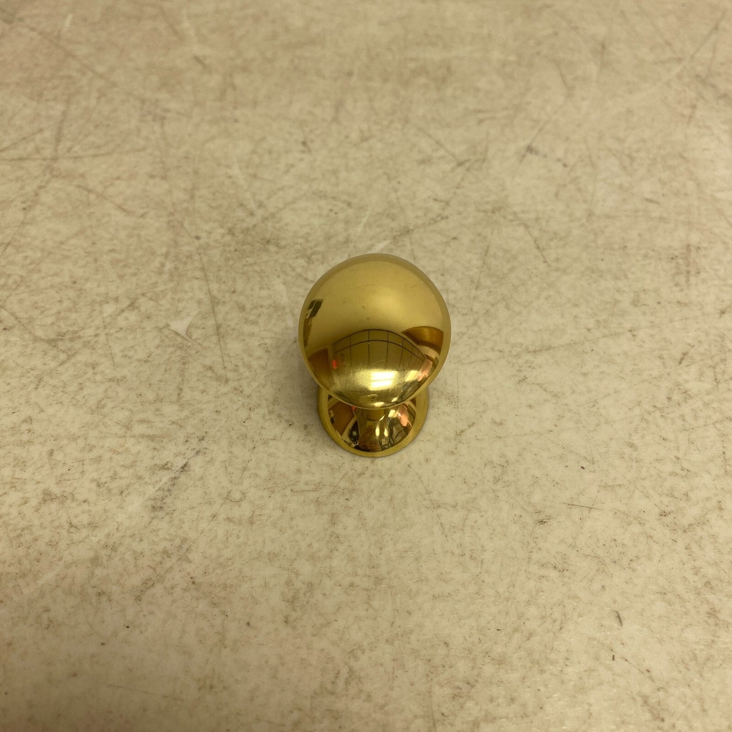 SIGNATURE HARDWARE RENNES SOLID BRASS OVAL CABINET KNOB- POLISHED BRASS