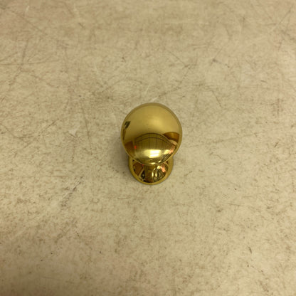 SIGNATURE HARDWARE RENNES SOLID BRASS OVAL CABINET KNOB- POLISHED BRASS