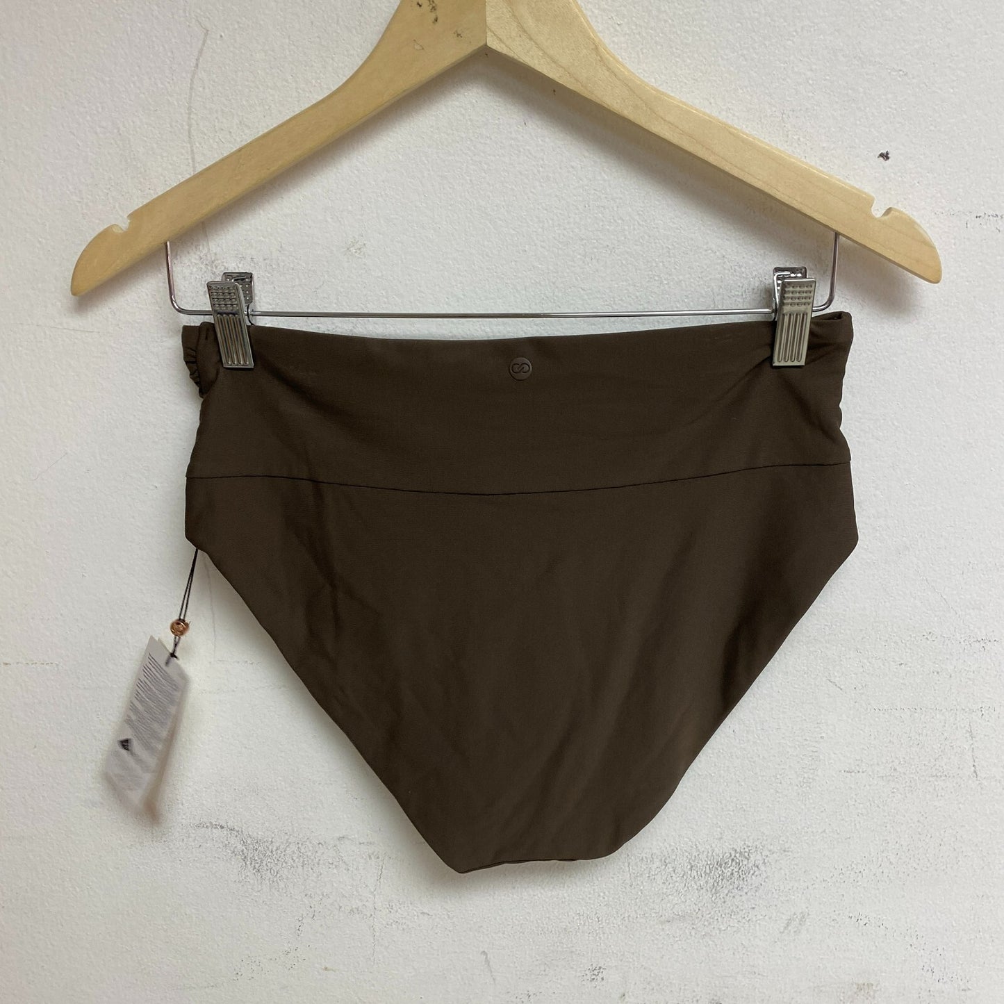 Calia Womens Shirred V Front High rise Bottom Coffee Grounds WSA23407