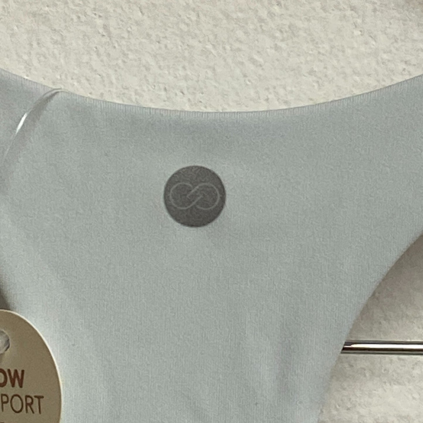 Calia Low Support Crop Brami Light Blue Sleeveless Solid WAX17368