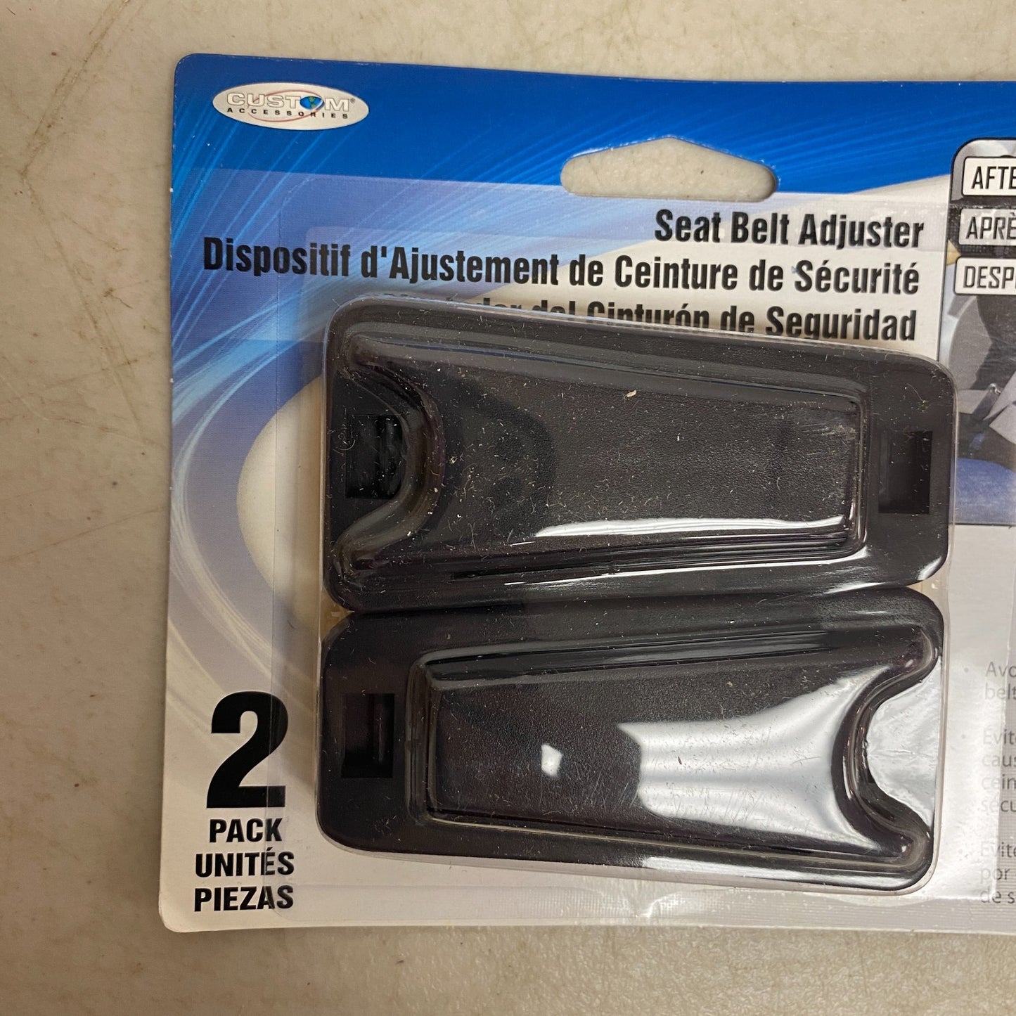 Custom Accessories Seat Belt Adjuster Black (4-Pack / 8ct.) 77300