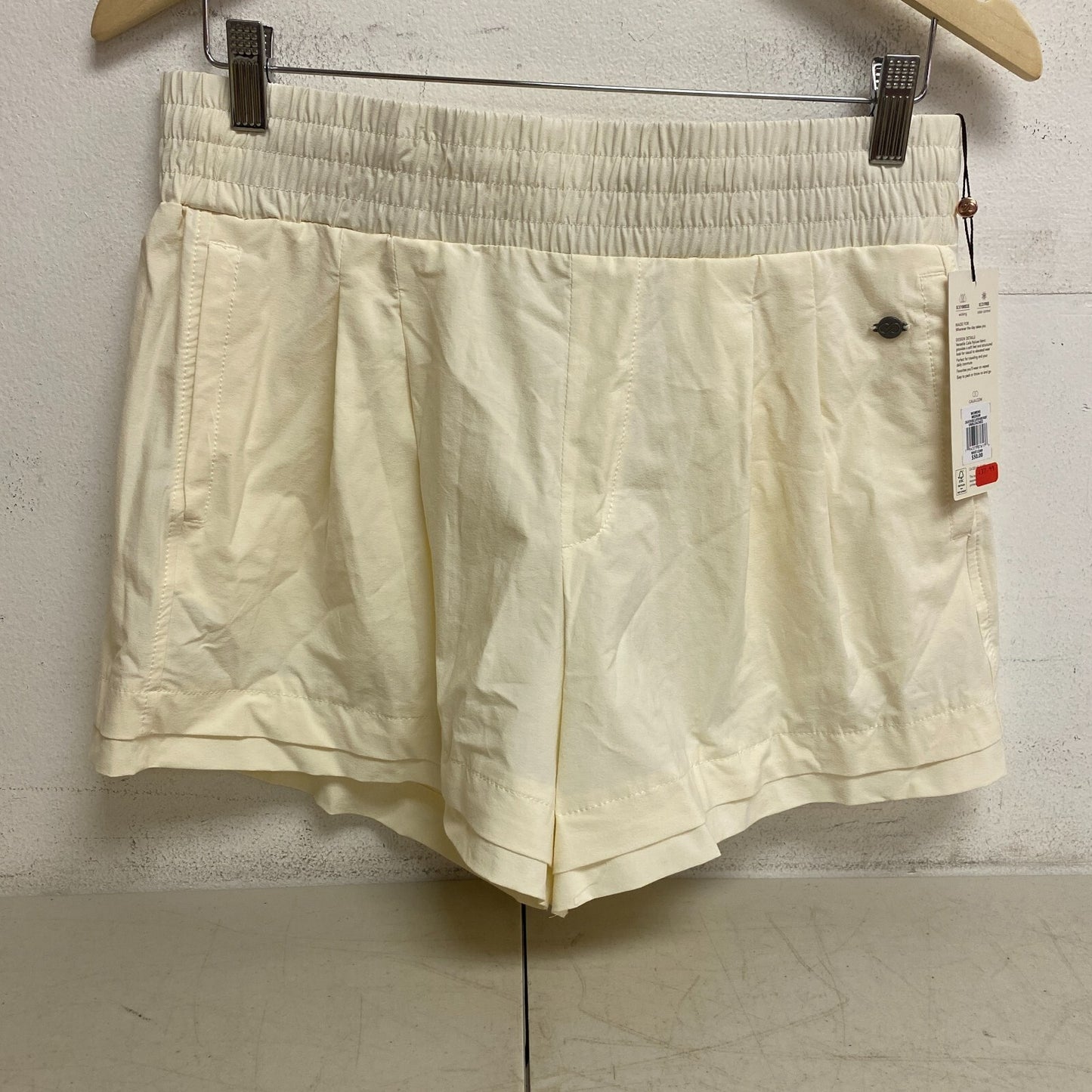 Calia Women's 4" Journey High Rise Double Layer Hem Short Unbleached WAX12260