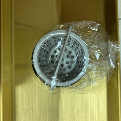 Signature Hardware 48" Cohen Linear Tile-In Shower Drain - Polished Brass