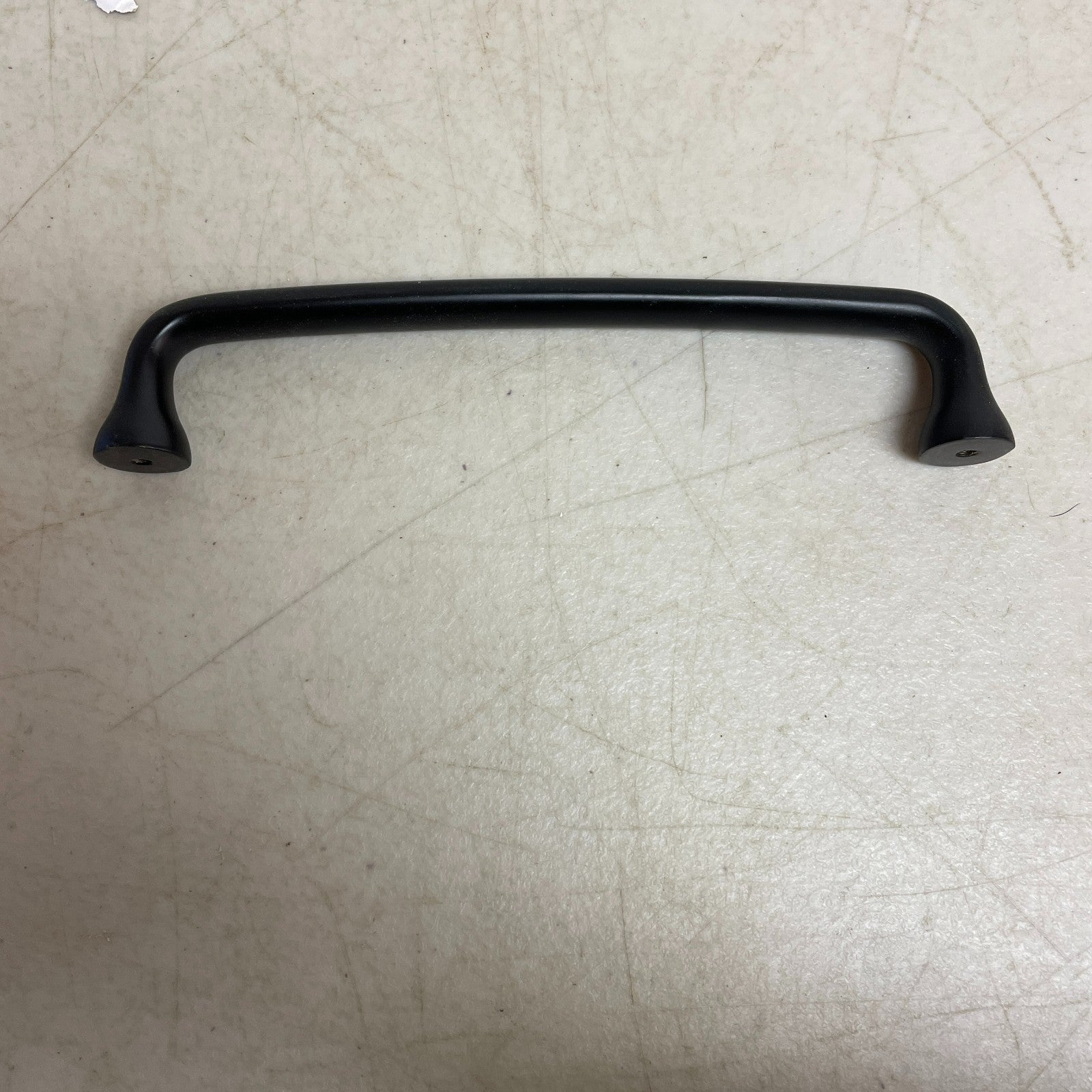 Signature Hardware 6-3/8" Orvin Brass Cabinet Pull Satin Black SH551073SBLK