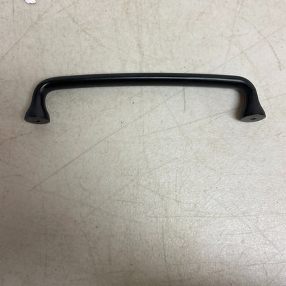 Signature Hardware 6-3/8" Orvin Brass Cabinet Pull Satin Black SH551073SBLK