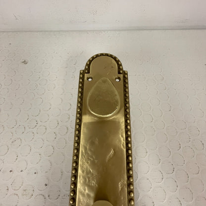 Signature Hardware Roman Entrance Door Set – Lever, Satin Brass, Left‑Hand