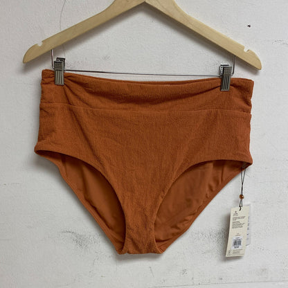 Calia Women's Wide Banded High Rise Swim Bottom APRICOT AURA WSA23408N