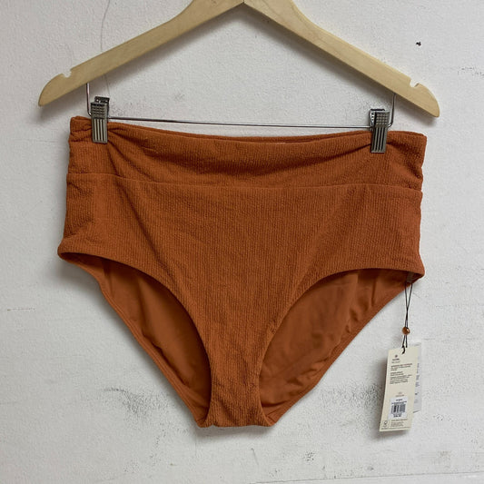 Calia Women's Wide Banded High Rise Swim Bottom APRICOT AURA WSA23408N