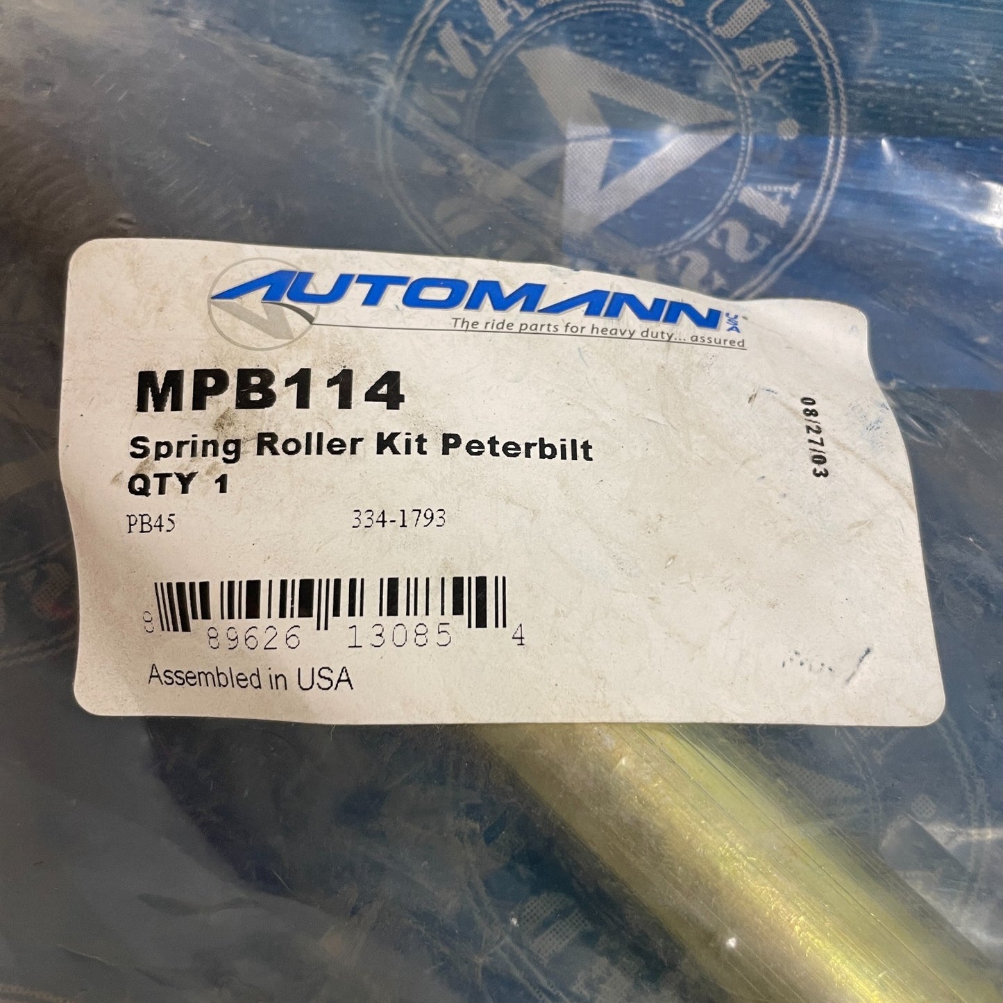 Automann MPB114 Spring Roller Kit Bolt PB45 334-1793