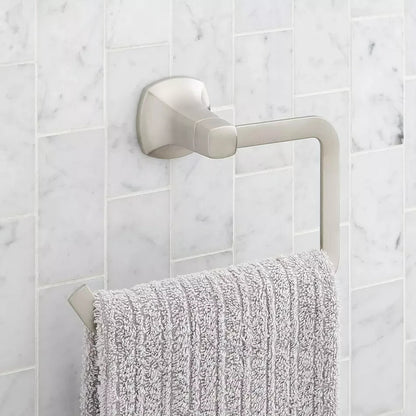 Signature Hardware Sefina Towel Ring - Brushed Nickel