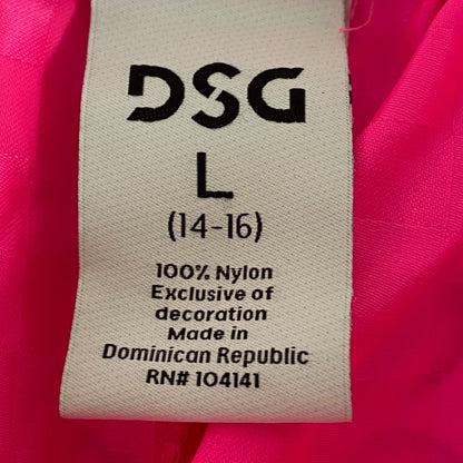 DSG Youth Woven Soccer Shorts Knockout Pink Drawcord Elastic Waist DAB10800