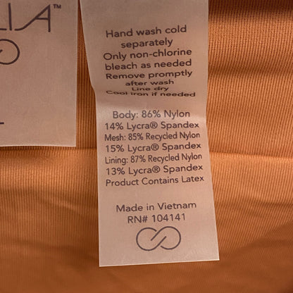 Calia Women's Wide Banded High Rise Swim Bottom APRICOT AURA WSA23408N