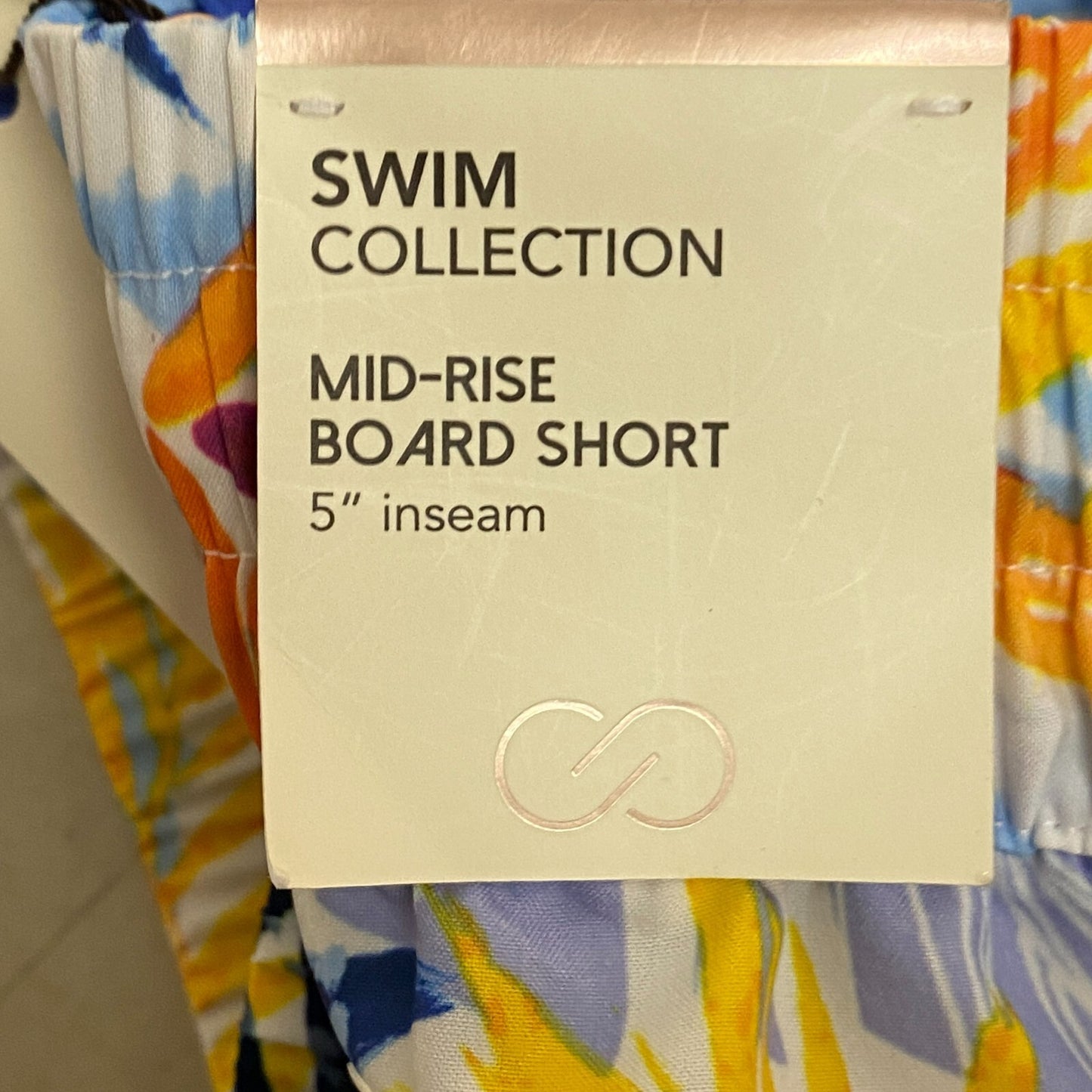 Calia Women's Tulip Hem Board Short Watercolor Palms Multi Tropical WSA21504PRT