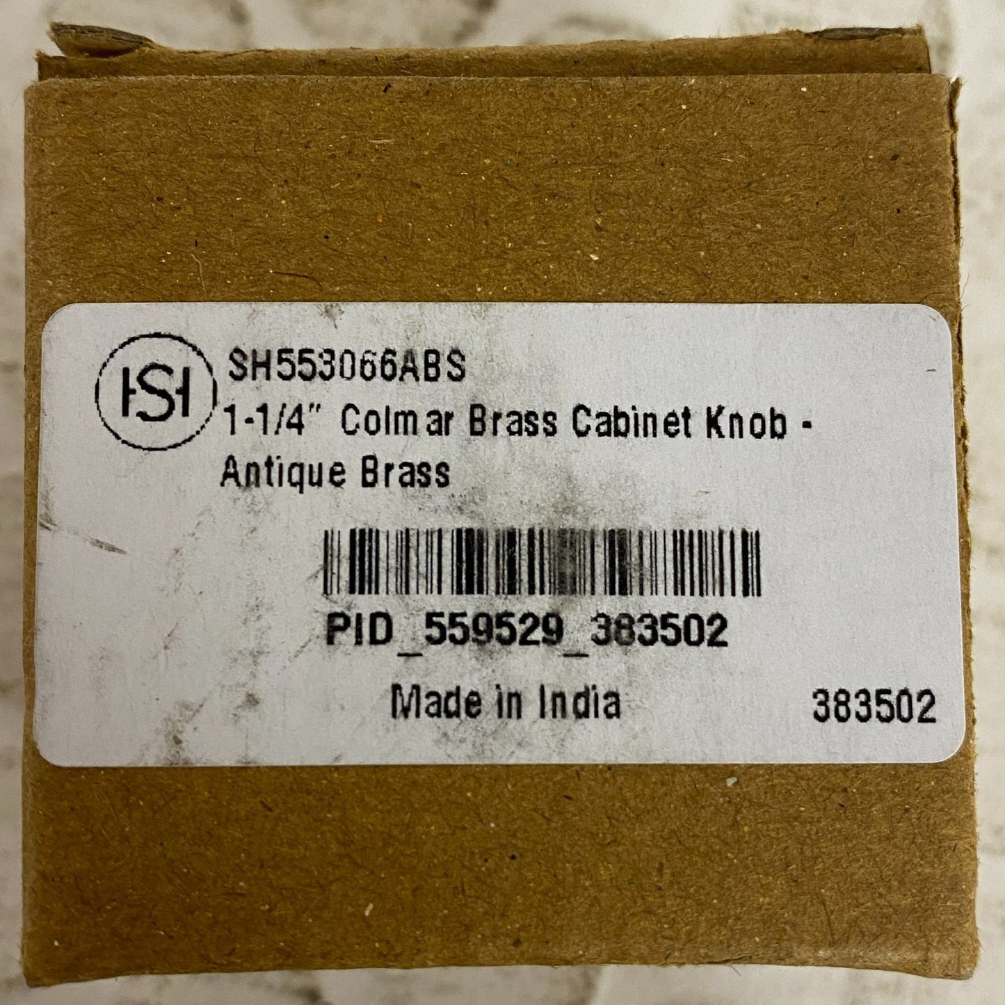 Signature Hardware 1-1/4" Colmar Brass Cabinet Knob Antique Brass SH553066ABS