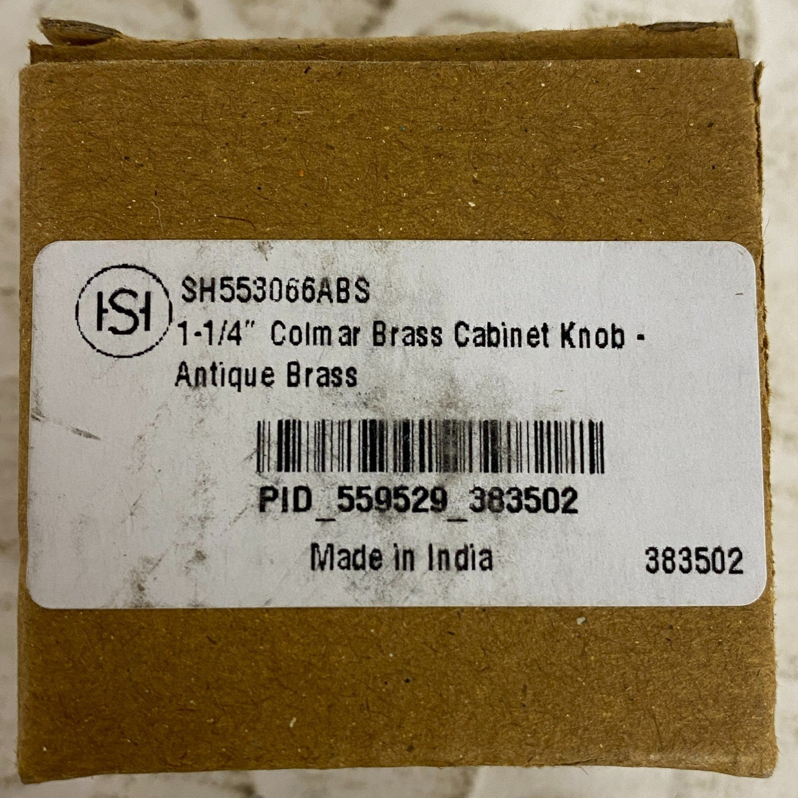 Signature Hardware 1-1/4" Colmar Brass Cabinet Knob Antique Brass SH553066ABS