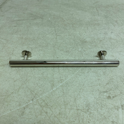 SIGNATURE HARDWARE Diehl Adjustable Round Brass Drawer 8'' Pull Brushed Nickel